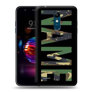 Силиконовый чехол на LG K11 Plus с принтом NAME