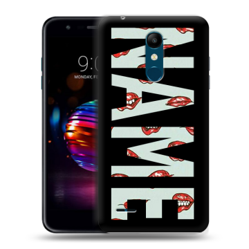 Силиконовый чехол на LG K11 Plus с принтом NAME