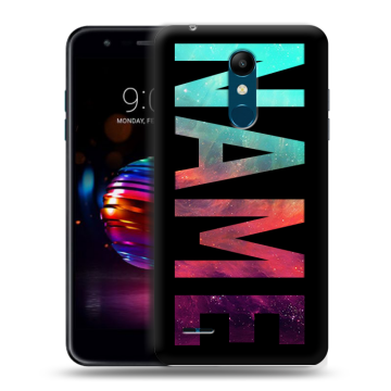 Силиконовый чехол на LG K11 Plus с принтом NAME