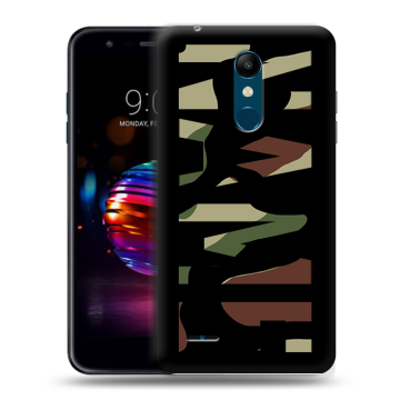 Силиконовый чехол на LG K11 Plus с принтом NAME