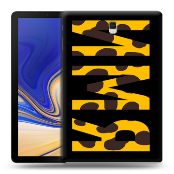 Силиконовый чехол на Samsung Galaxy Tab S4 с принтом ИМЯ
