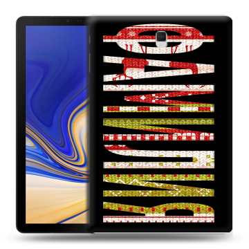 Силиконовый чехол на Samsung Galaxy Tab S4 с принтом ФАМИЛИЯ