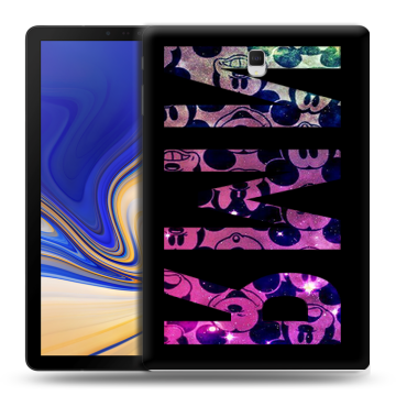 Силиконовый чехол на Samsung Galaxy Tab S4 с принтом ИМЯ