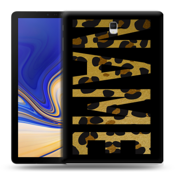 Силиконовый чехол на Samsung Galaxy Tab S4 с принтом NAME