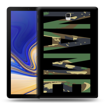 Силиконовый чехол на Samsung Galaxy Tab S4 с принтом NAME
