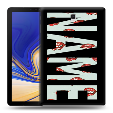 Силиконовый чехол на Samsung Galaxy Tab S4 с принтом NAME