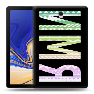 Силиконовый чехол на Samsung Galaxy Tab S4 с принтом ИМЯ