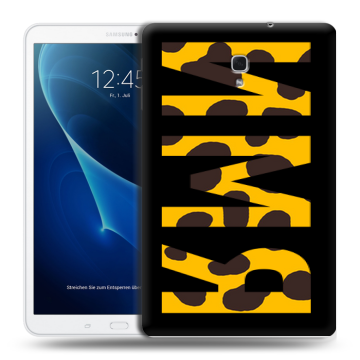 Силиконовый чехол на Samsung Galaxy Tab A 10.5 с принтом ИМЯ