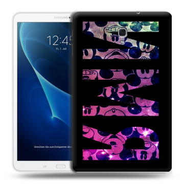 Силиконовый чехол на Samsung Galaxy Tab A 10.5 с принтом ИМЯ
