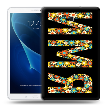 Силиконовый чехол на Samsung Galaxy Tab A 10.5 с принтом ИМЯ