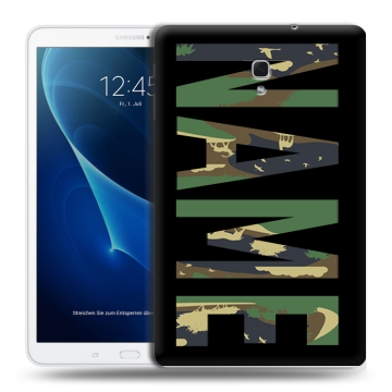 Силиконовый чехол на Samsung Galaxy Tab A 10.5 с принтом NAME