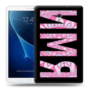 Силиконовый чехол на Samsung Galaxy Tab A 10.5 с принтом ИМЯ