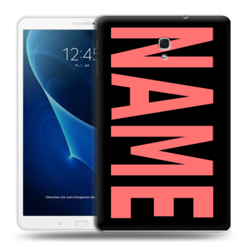 Силиконовый чехол на Samsung Galaxy Tab A 10.5 с принтом NAME