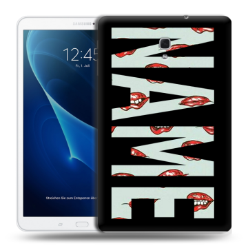 Силиконовый чехол на Samsung Galaxy Tab A 10.5 с принтом NAME