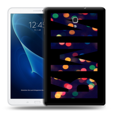 Силиконовый чехол на Samsung Galaxy Tab A 10.5 с принтом ИМЯ