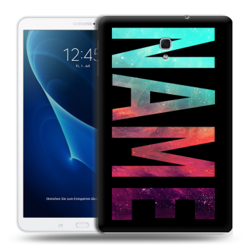 Силиконовый чехол на Samsung Galaxy Tab A 10.5 с принтом NAME