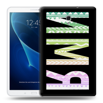 Силиконовый чехол на Samsung Galaxy Tab A 10.5 с принтом ИМЯ