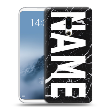 Силиконовый чехол на Meizu 16th Plus с принтом NAME