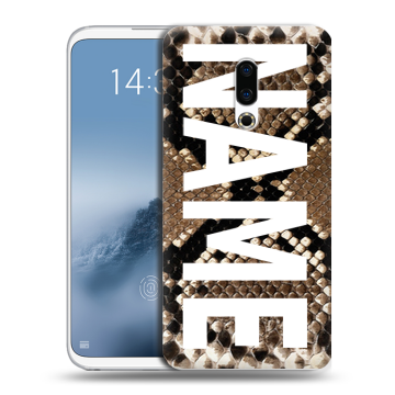 Силиконовый чехол на Meizu 16th Plus с принтом NAME