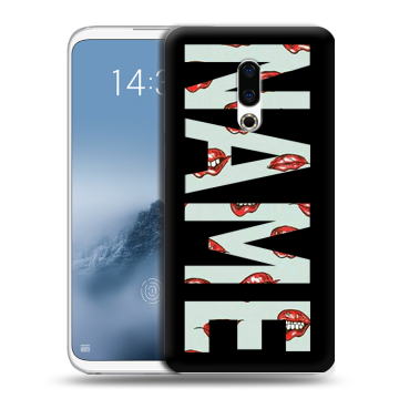Силиконовый чехол на Meizu 16th Plus с принтом NAME