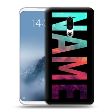 Силиконовый чехол на Meizu 16th Plus с принтом NAME
