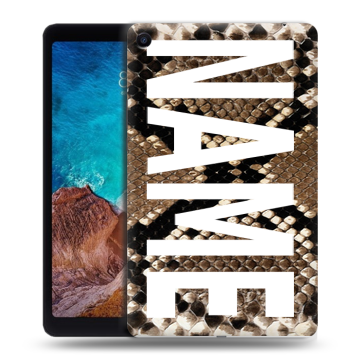 Силиконовый чехол на Xiaomi Mi Pad 4 Plus с принтом NAME