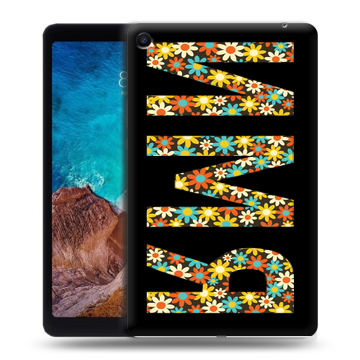 Силиконовый чехол на Xiaomi Mi Pad 4 Plus с принтом ИМЯ