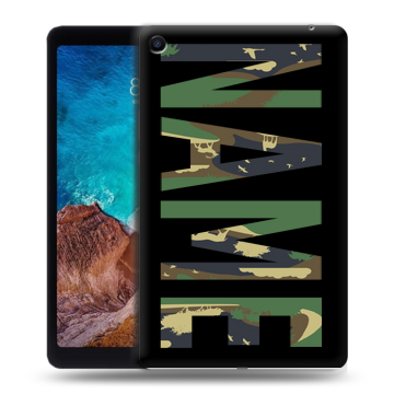 Силиконовый чехол на Xiaomi Mi Pad 4 Plus с принтом NAME