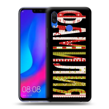 Пластиковый чехол на Huawei Nova 3 с принтом ФАМИЛИЯ
