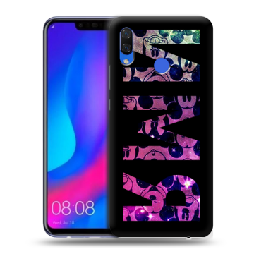 Пластиковый чехол на Huawei Nova 3 с принтом ИМЯ