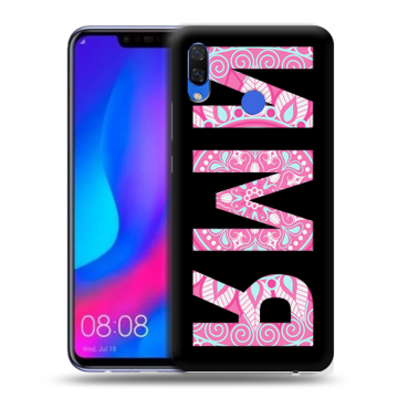 Пластиковый чехол на Huawei Nova 3 с принтом ИМЯ