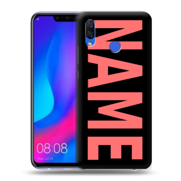 Пластиковый чехол на Huawei Nova 3 с принтом NAME