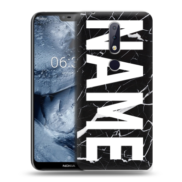 Силиконовый чехол на Nokia 6.1 Plus с принтом NAME
