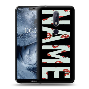 Силиконовый чехол на Nokia 6.1 Plus с принтом NAME