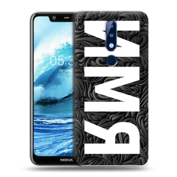 Силиконовый чехол на Nokia 5.1 Plus с принтом ИМЯ