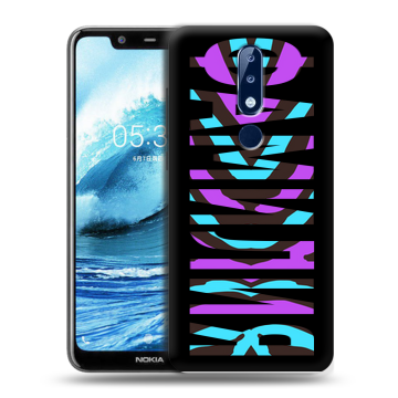 Силиконовый чехол на Nokia 5.1 Plus с принтом ФАМИЛИЯ