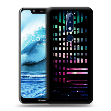 Силиконовый чехол на Nokia 5.1 Plus с принтом ФАМИЛИЯ