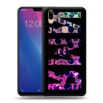 Силиконовый чехол на Vivo Y85 с принтом ИМЯ