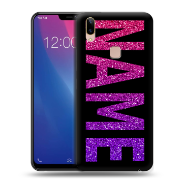 Силиконовый чехол на Vivo Y85 с принтом NAME