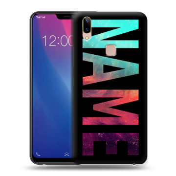 Силиконовый чехол на Vivo Y85 с принтом NAME