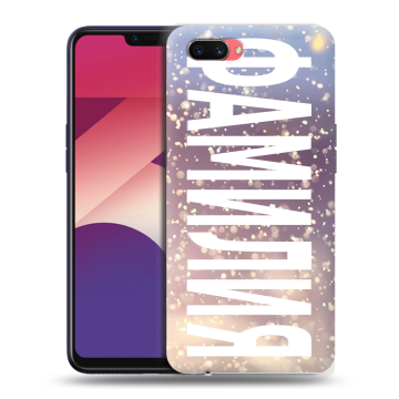 Пластиковый чехол на OPPO A3s с принтом ФАМИЛИЯ
