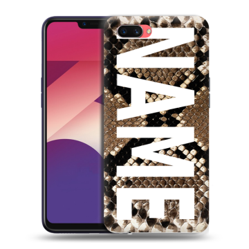Пластиковый чехол на OPPO A3s с принтом NAME