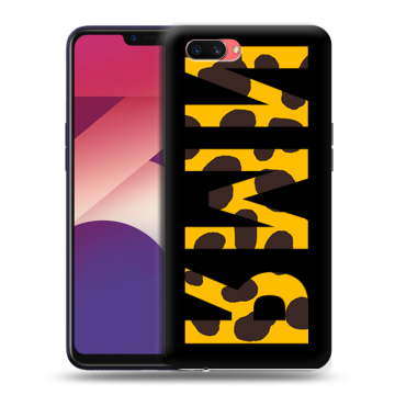 Пластиковый чехол на OPPO A3s с принтом ИМЯ
