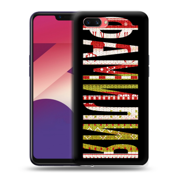 Пластиковый чехол на OPPO A3s с принтом ФАМИЛИЯ