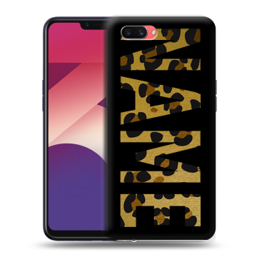 Пластиковый чехол на OPPO A3s с принтом NAME