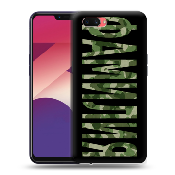 Пластиковый чехол на OPPO A3s с принтом ФАМИЛИЯ