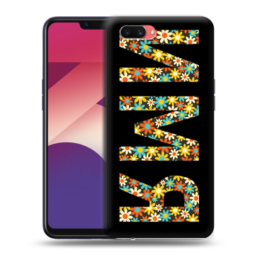 Пластиковый чехол на OPPO A3s с принтом ИМЯ