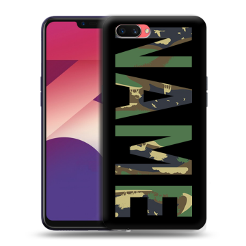 Пластиковый чехол на OPPO A3s с принтом NAME