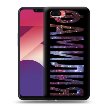 Пластиковый чехол на OPPO A3s с принтом ФАМИЛИЯ