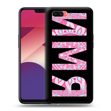 Пластиковый чехол на OPPO A3s с принтом ИМЯ